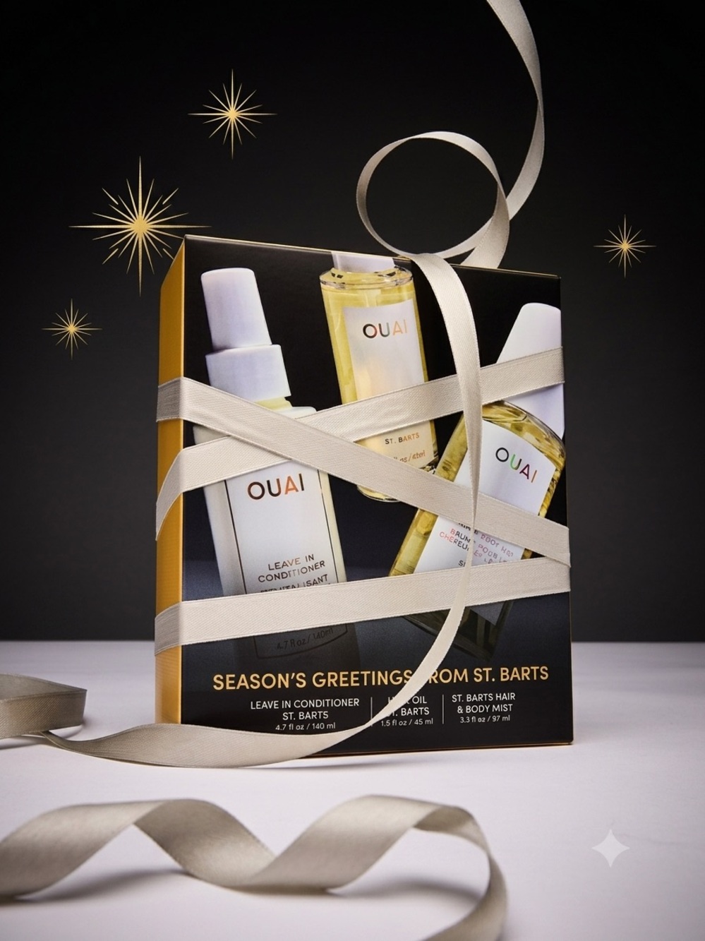 OUAI Saint Barts 3 Piece Season’s Greetings Limited Edition Set New In Box - Picture 8 of 9